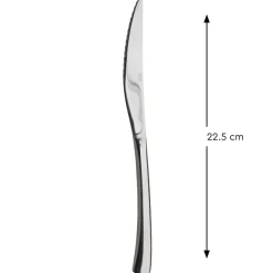 Couteau de table monobloc cranté 22,5 cm Adagio - PRO.MUNDI Discount