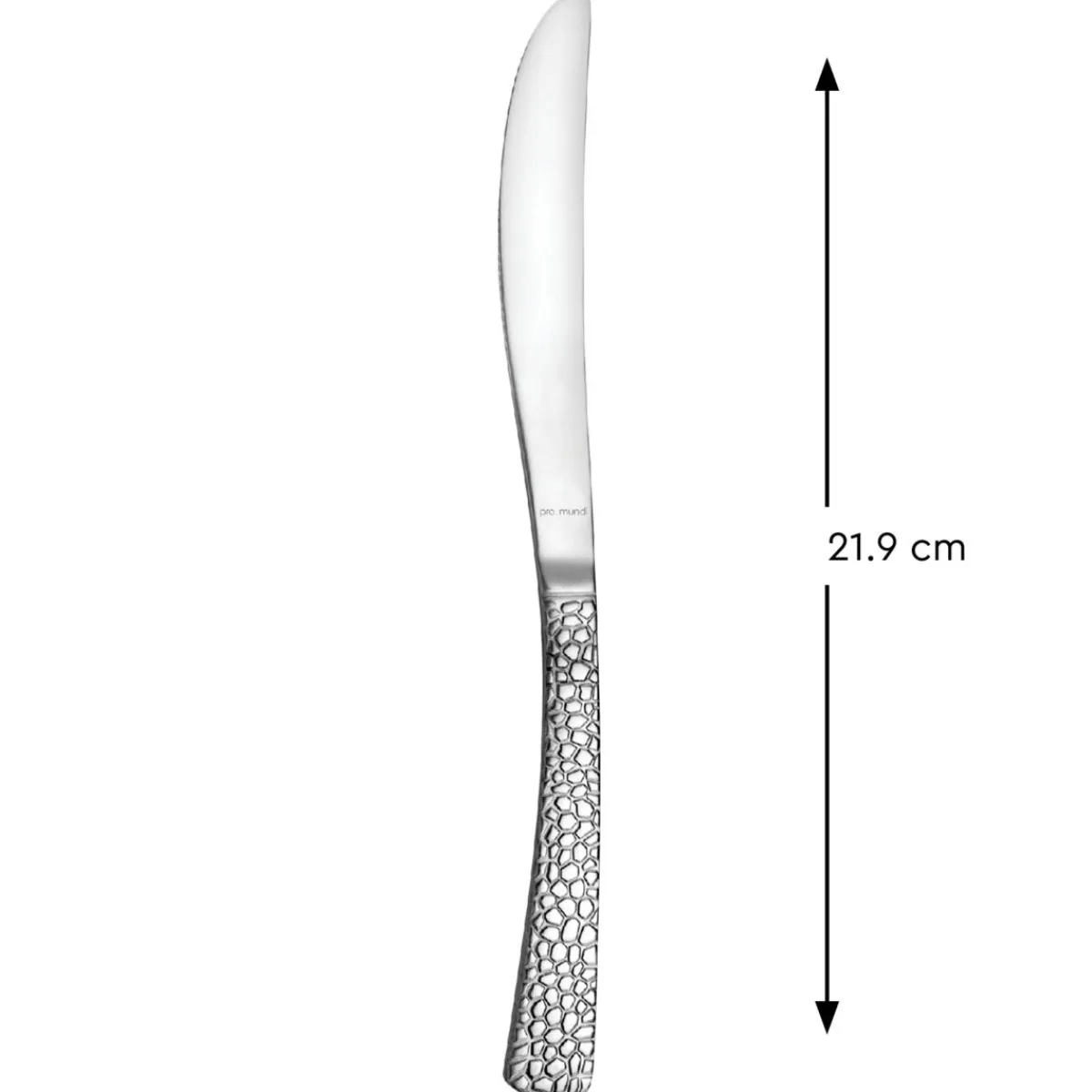 PRO.MUNDI Couteau de table monobloc cranté 21,9 cm Yum