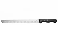 ESSENTIALS COLLECTION Couteau à jambon lame alvéolée 30 cm inox ABS unie Chef Line Online