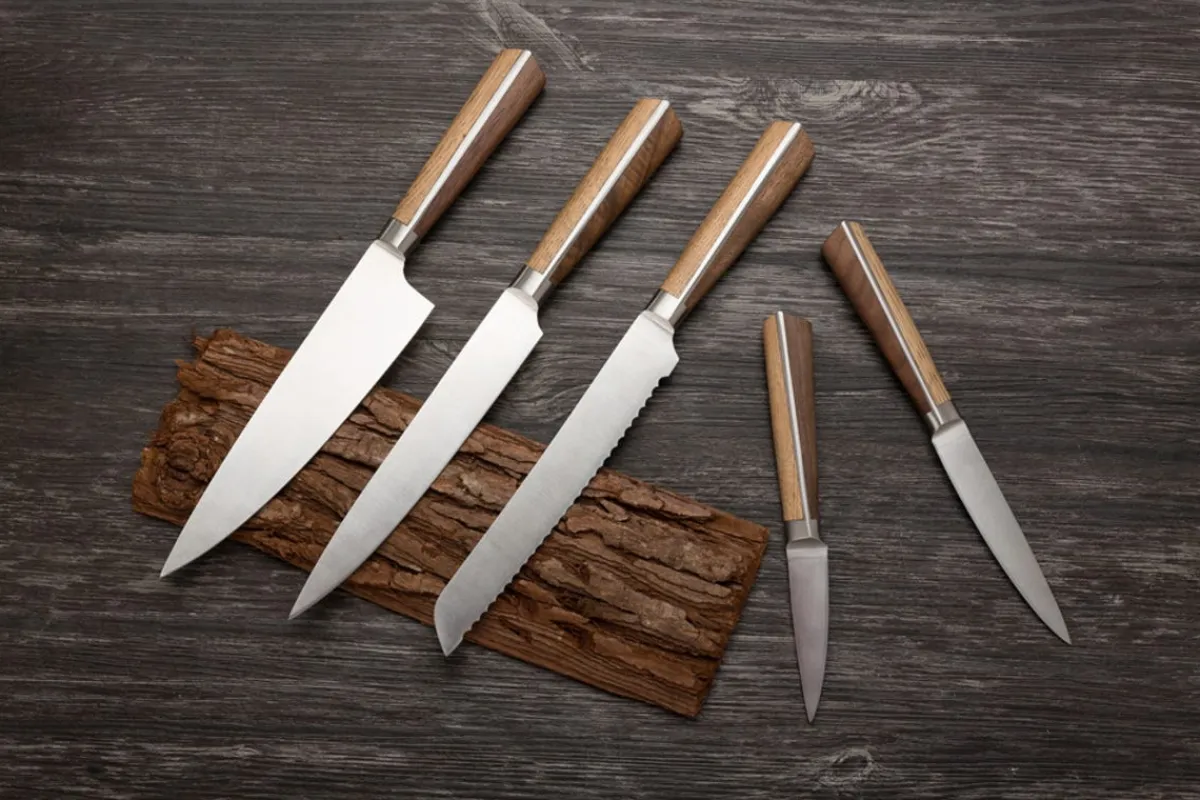Couteau à pain 20 cm inox bois crantée High Woods - DEGLON Sale