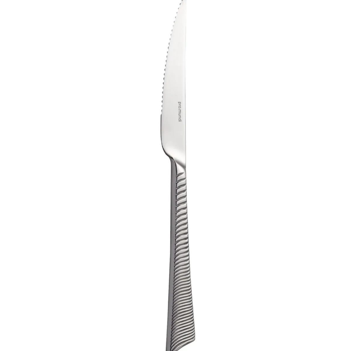 PRO.MUNDI Couteau à steak monobloc cranté 23,5 cm Wave Cisele New
