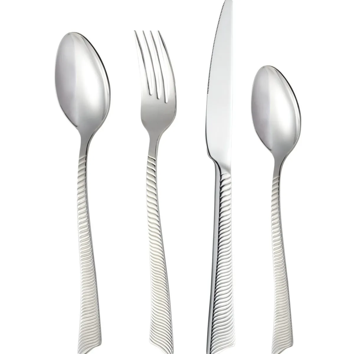 PRO.MUNDI Couteau à steak monobloc cranté 23,5 cm Wave Cisele New
