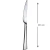 PRO.MUNDI Couteau à steak monobloc cranté 23,5 cm Wave
