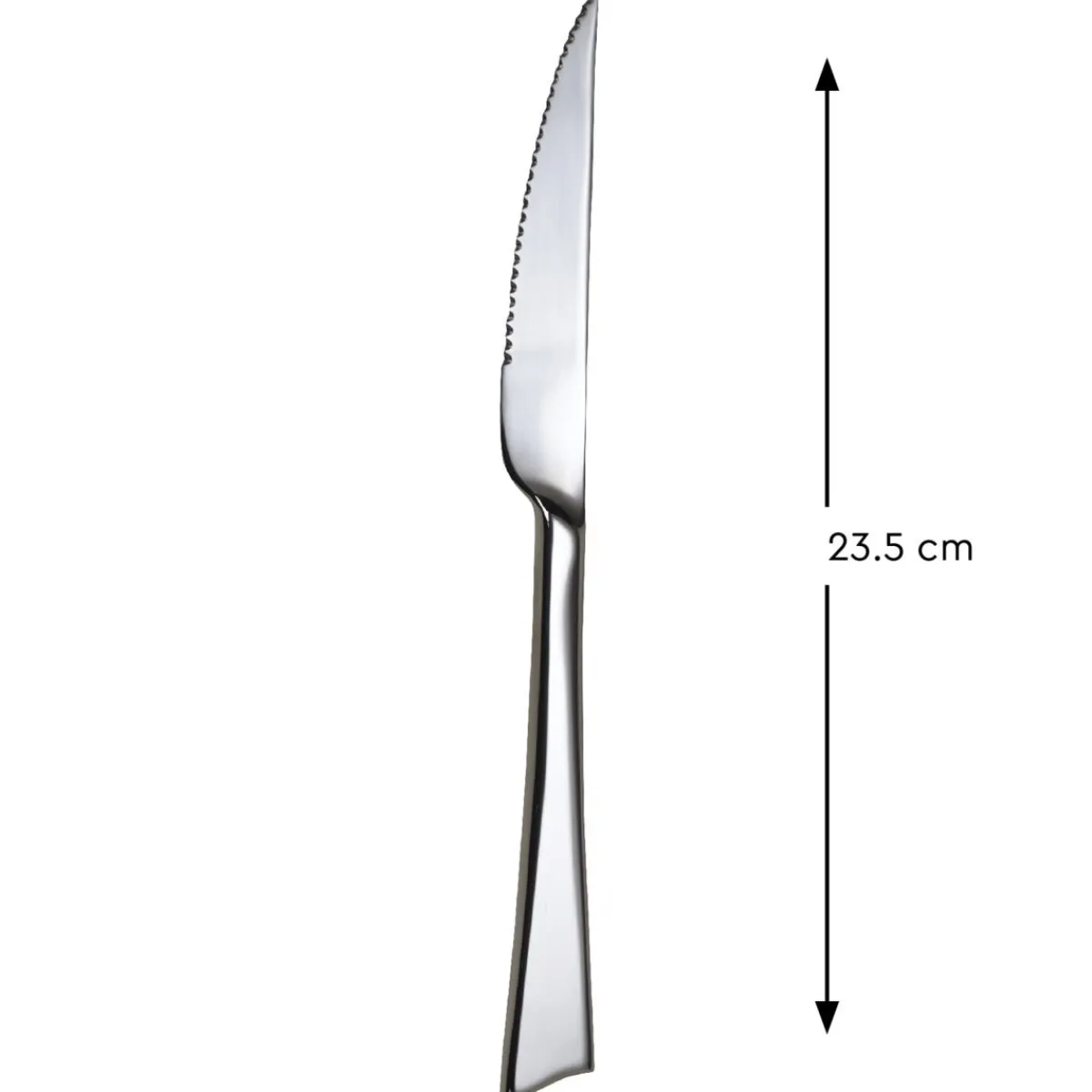 PRO.MUNDI Couteau à steak monobloc cranté 23,5 cm Wave