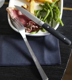 Couteau à steak noir 22 cm Alto - PRO.MUNDI