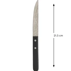 PRO.MUNDI Couteau à steak noir 21 cm Elite Best