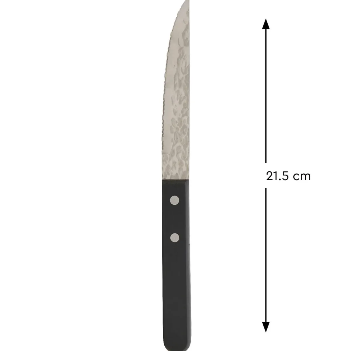 PRO.MUNDI Couteau à steak noir 21 cm Elite Best