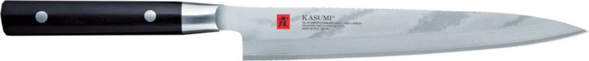 KASUMI Couteau yanagiba 21 cm acier bois compressé unie Damas