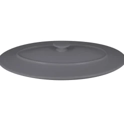 RAK Couvercle avec poignée ovale gris porcelaine vitrifiée 37,2x25 cm Chefs Fusion Hot