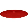 Couvercle avec poignée ovale rouge porcelaine vitrifiée 26x18 cm Chefs Fusion - RAK Online
