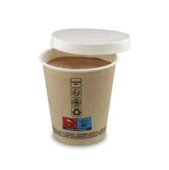 Couvercle carton pour gobelet blanc papier Ø 7 cm (50 pièces) - ALPHAFORM Clearance