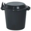 Aucune Couvercle de poubelle plastique noir Best