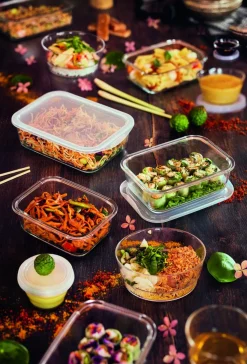 ARCOROC Couvercle p/boite 38cl rectangulaire transparent polypropylène (pp) 14,6 cm Food Box Hot