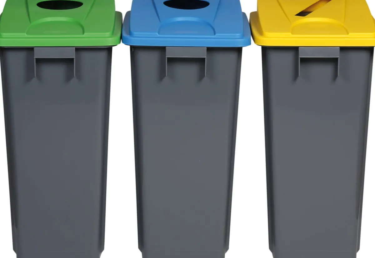 Couvercle plastique bleu Tri Selectif - PROBBAX Discount