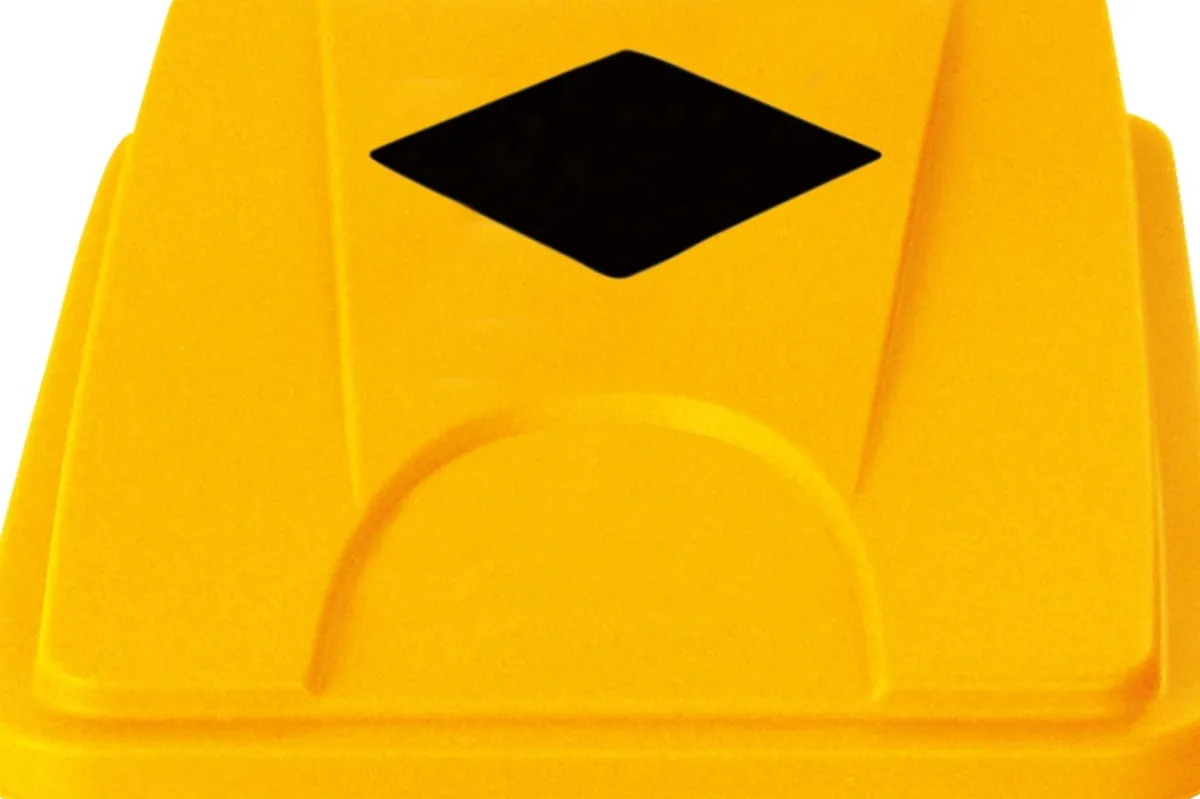 Couvercle plastique jaune Tri Selectif - PROBBAX Outlet