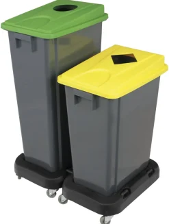 Couvercle plastique jaune Tri Selectif - PROBBAX Outlet