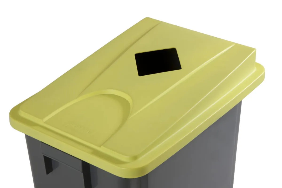 Couvercle plastique jaune Tri Selectif - PROBBAX Outlet
