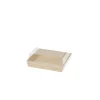 PRO.MUNDI Couvercle pour assiette plastique carré 13,5x13,5x3,4 cm Oxstal (500 pièces) Hot