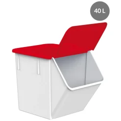 GILAC Couvercle pour bac à ingrédients 40/80 L plastique rouge 45x40,8x4,2 cm Sans couvercle Discount