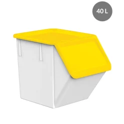 Couvercle pour bac à ingrédients 40/80 L plastique jaune 45x40,8x4,2 cm Sans couvercle - GILAC Best