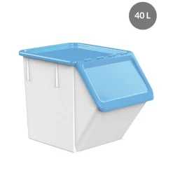 GILAC Couvercle pour bac à ingrédients 40/80 L plastique bleu 45x40,8x4,2 cm Sans couvercle
