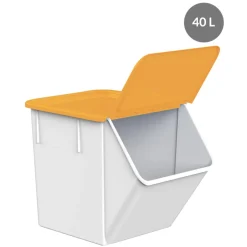 GILAC Couvercle pour bac à ingrédients 40/80 L plastique beige 45x40,8x4,2 cm Sans couvercle Discount