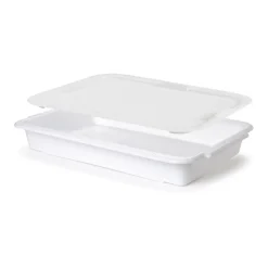Couvercle pour bacs blanc plastique 60x40x3,5 cm - GILAC