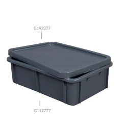 GILAC Couvercle pour bacs Sans couvercle gris plastique 60x40x3,5 cm Sale