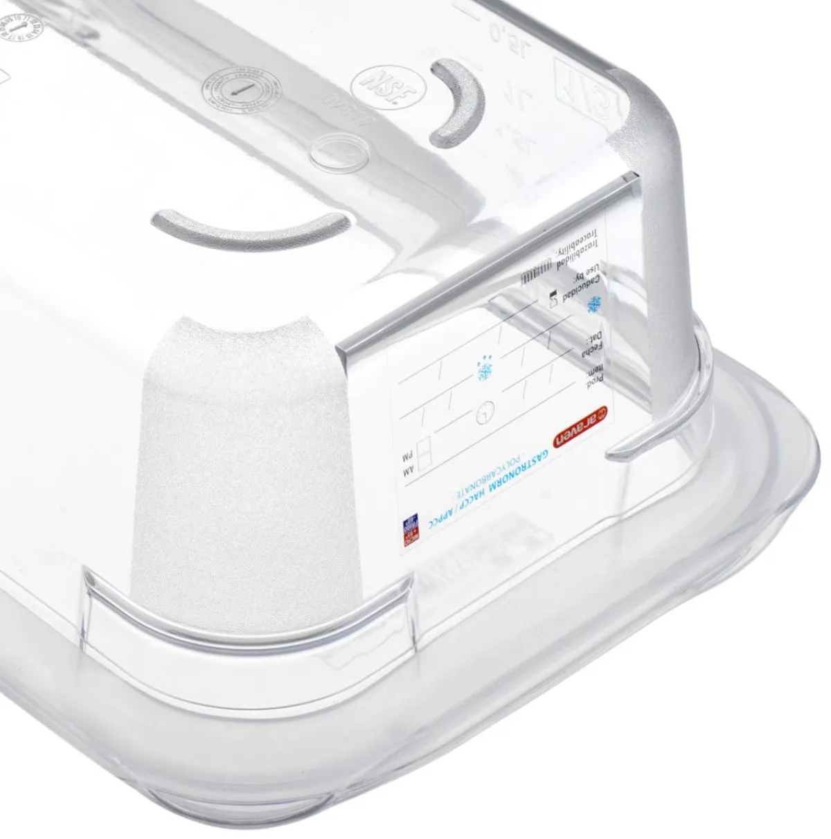 Couvercle pour bac transparent GN 1/9 silicone - ARAVEN Sale