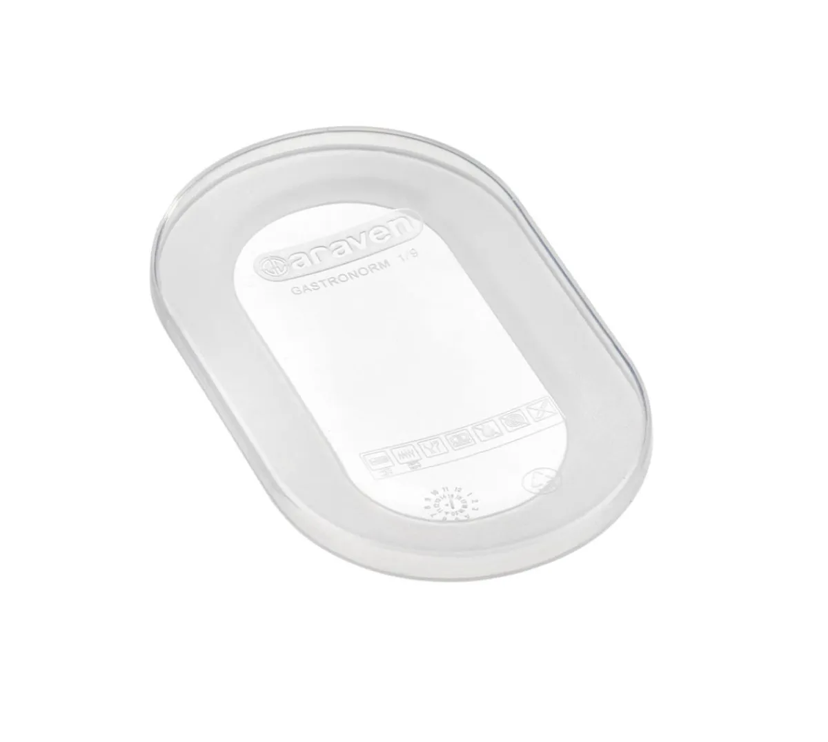 Couvercle pour bac transparent GN 1/9 silicone - ARAVEN Sale