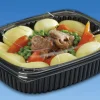 Couvercle pour barquette 80CL rectangulaire transparent 21,5x17x4 cm Cookipack (20 pièces) - ALPHAFORM Outlet