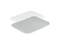 Couvercle pour barquette 200CL rectangulaire gris 31,2x25,5 cm (50 pièces) - Aucune Outlet