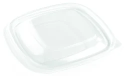 Couvercle pour barquette rectangulaire transparent 16,9x16,9x2,3 cm Fast Pac (50 pièces) - Aucune Outlet