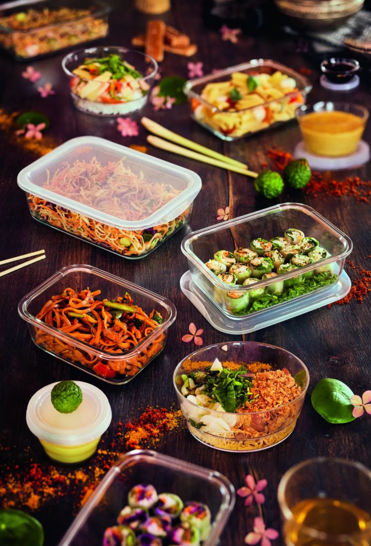 Couvercle pour boite 82cl rectangulaire transparent polypropylène (pp) 18,6 cm Food Box - ARCOROC Discount
