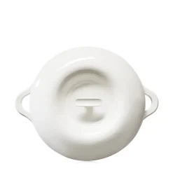 REVOL Couvercle pour cocotte induction porcelaine Blanc albâtre Ø 29 cm Bombance Clearance
