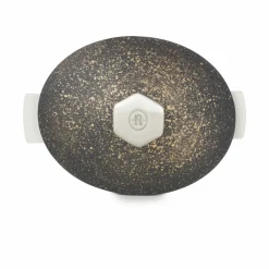 Couvercle pour cocotte ovale noir porcelaine culinaire 32,5 cm ution 2 - REVOL Best