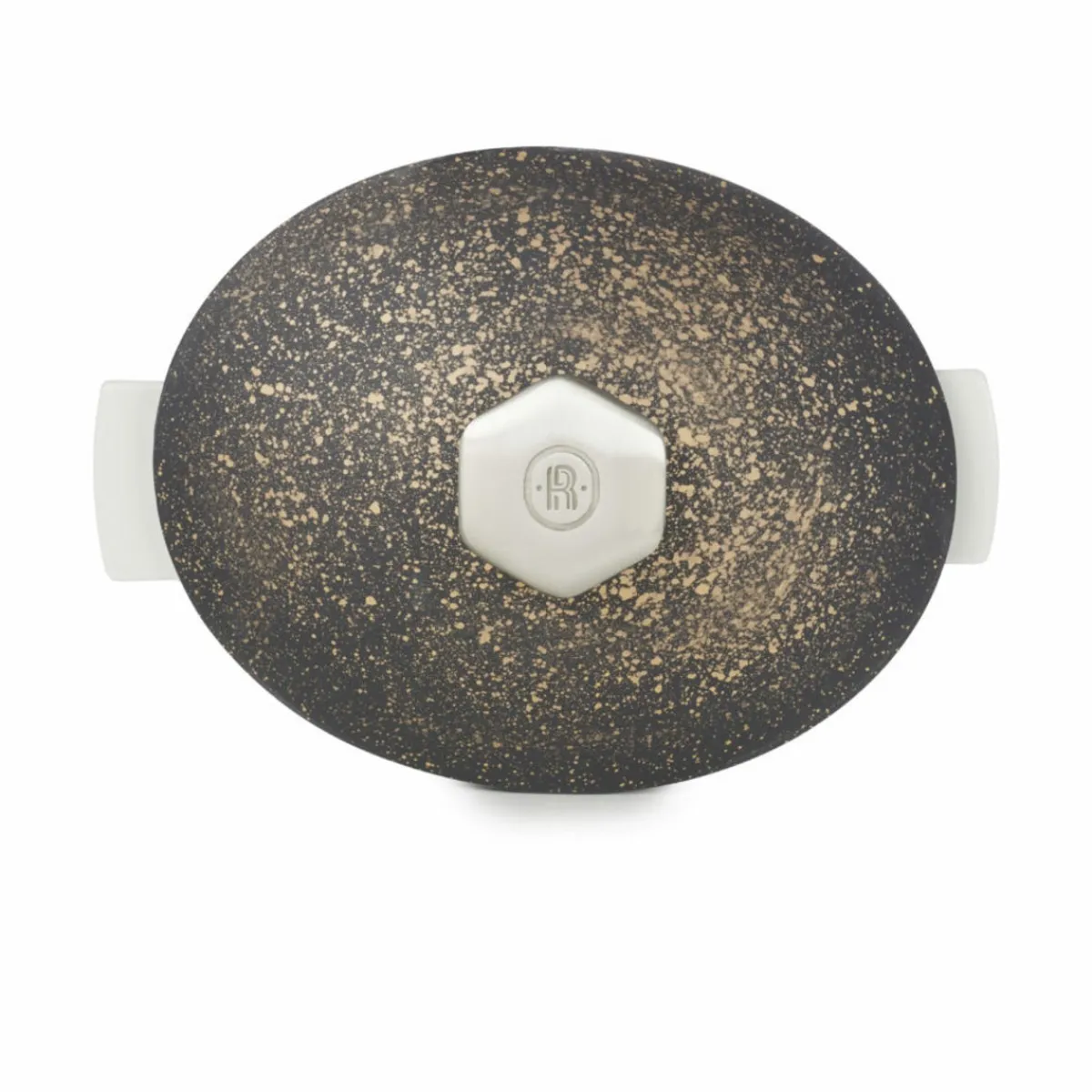 Couvercle pour cocotte ovale noir porcelaine culinaire 32,5 cm ution 2 - REVOL Best