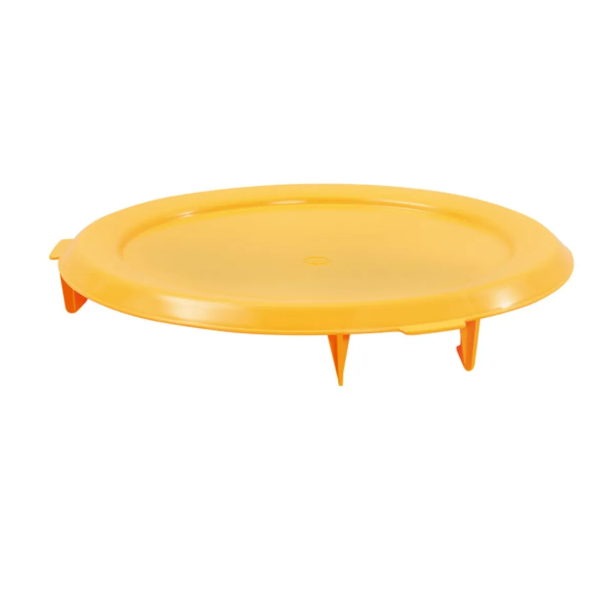 Couvercle pour conteneur 75 L jaune plastique Ø 61 cm 8,5 cm - GILAC Best
