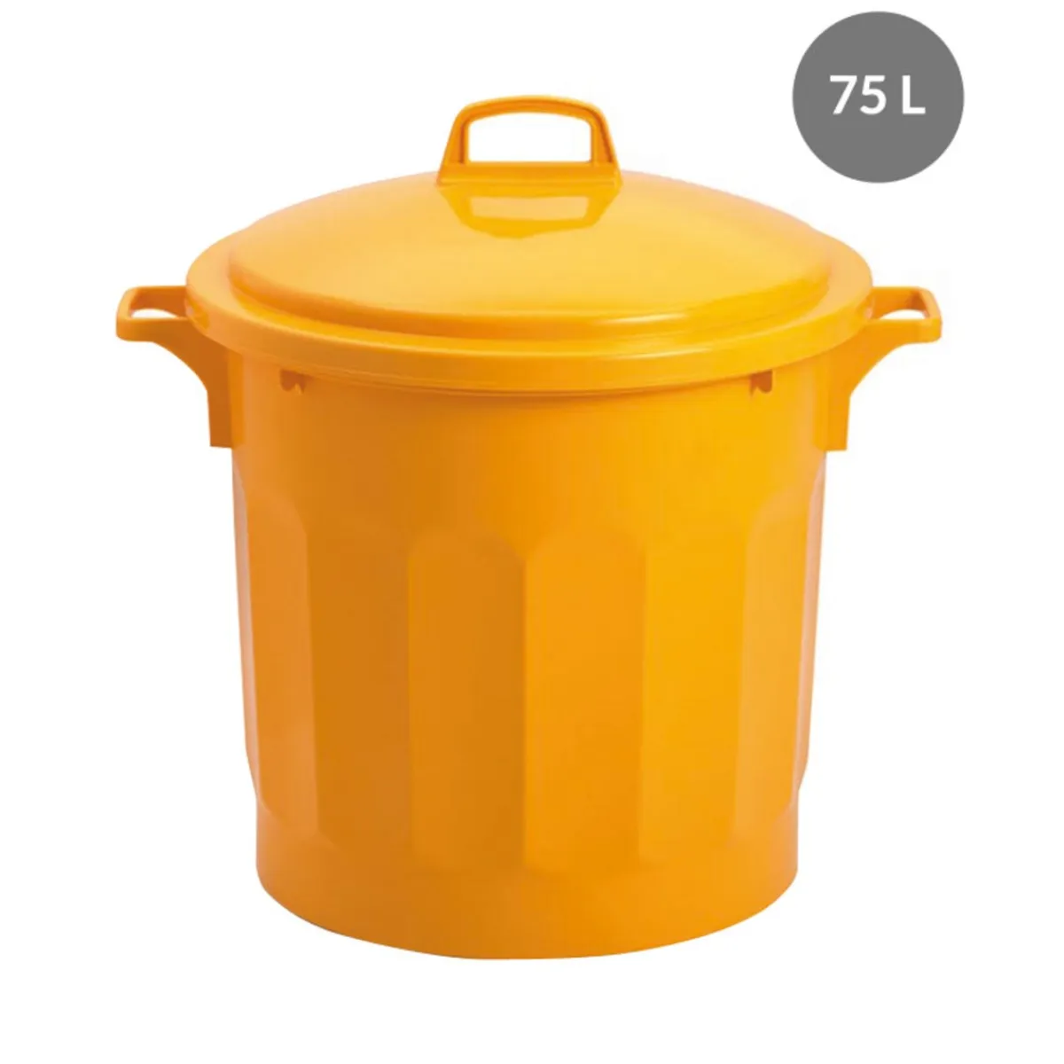 GILAC Couvercle pour conteneur 75 L jaune plastique Ø 56 cm 16 cm Sale