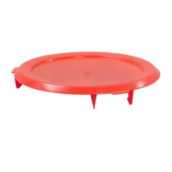 Couvercle pour conteneur 75 L rouge plastique Ø 61 cm 8,5 cm - GILAC New