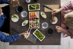 DUNI Couvercle pour plateau sushi transparent 248x156x33 mm (50 pièces) Clearance