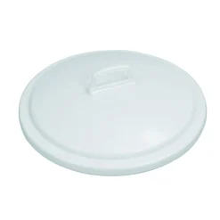 Couvercle pour poubelle 75 L plastique blanc - GILAC Discount