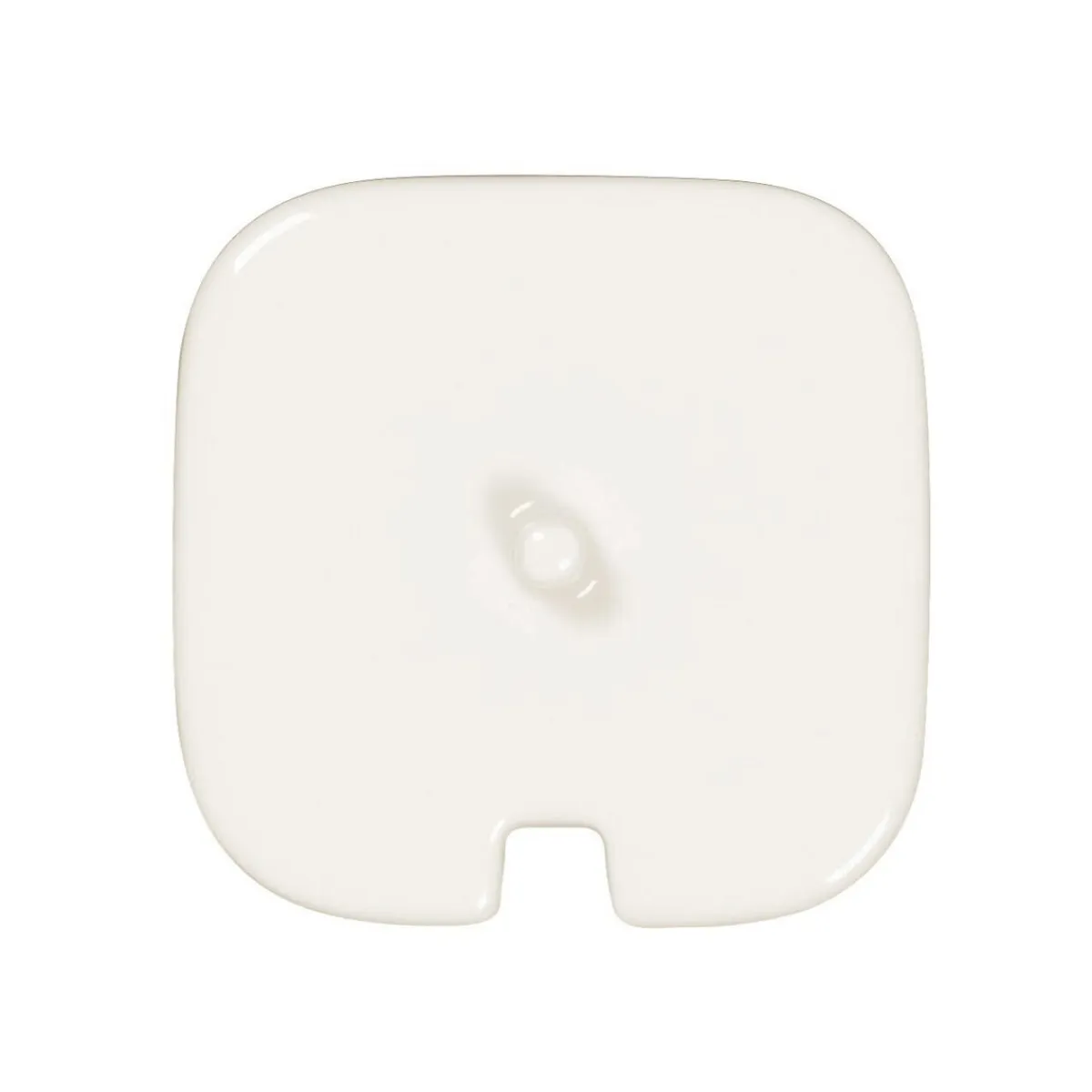 Couvercle pour sucrier carré blanc porcelaine 8 cm Fractal - RAK New