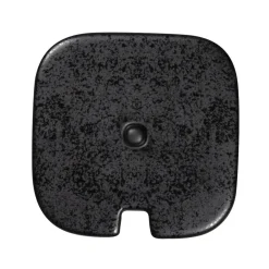 RAK Couvercle pour sucrier carré noir porcelaine 8 cm Fractal Best