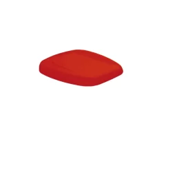 GILAC Couvercle pour support sac poubelle 120 L plastique rouge Clearance