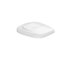 GILAC Couvercle pour support sac poubelle 120 L plastique blanc Hot