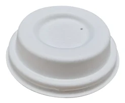 HUHTAMAKI Couvercle rond blanc bagasse Ø 6,3 cm (50 pièces) New