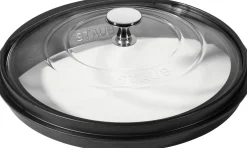 STAUB Couvercle rond transparent verre trempé Ø 23,2 cm 6 cm Discount