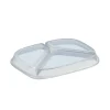 Couvercle transparent 23,6x18,1 cm (48 pièces) - Aucune Sale