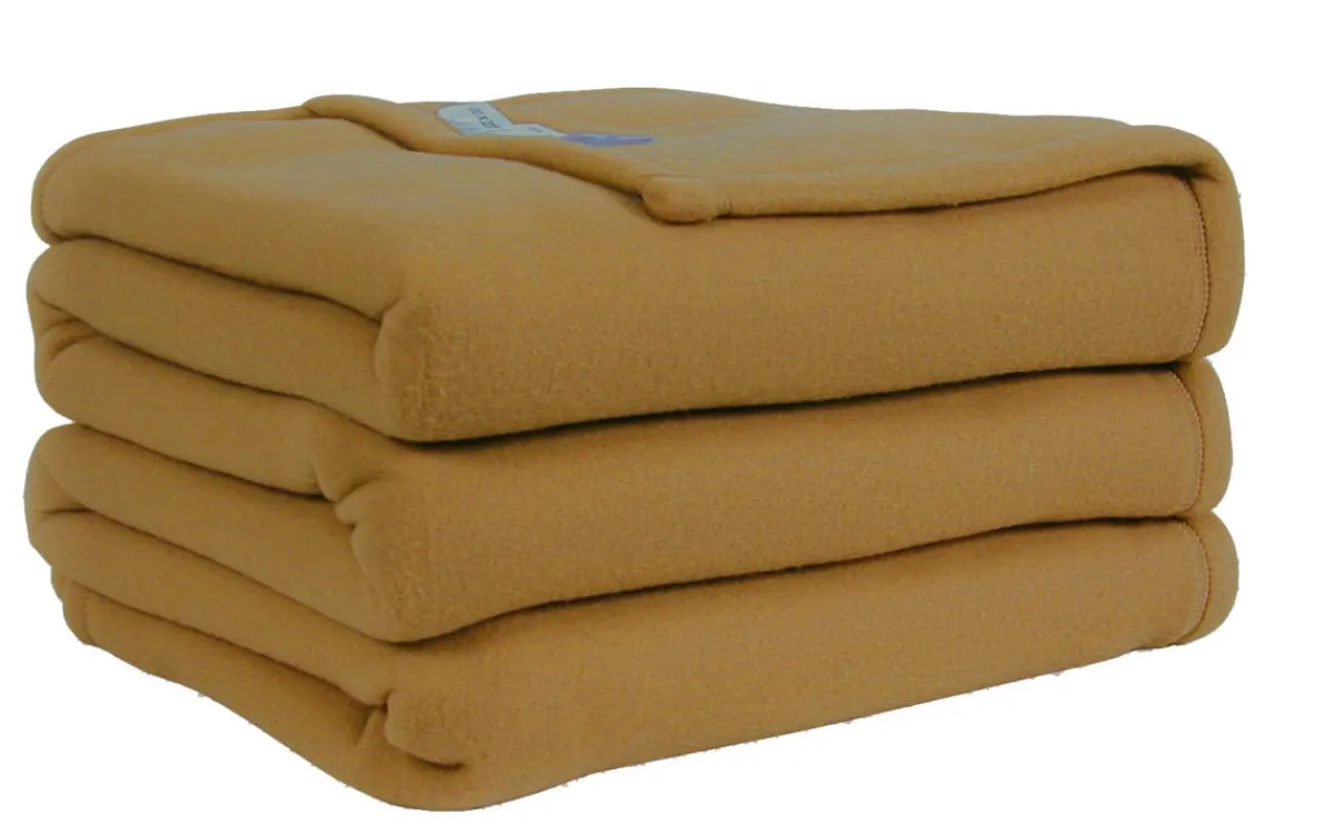 Aucune Couverture polaire marron 240x220 cm polyester Hot